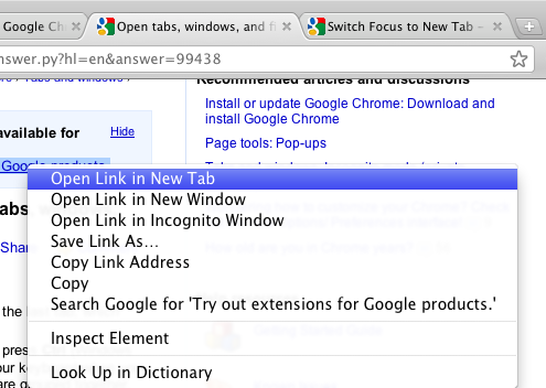 how do you open a link in a new window? for mac